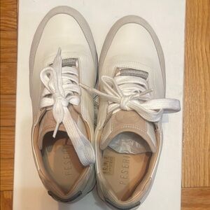 Peserico White and Beige Sneakers NWT